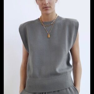 Zara Sleeveless Sweatshirt